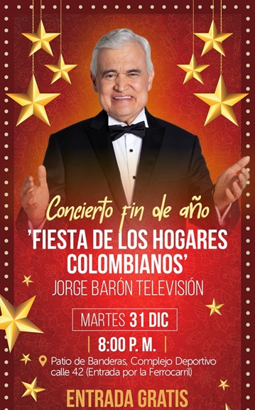 Jorge Barón hará concierto gratuito para despedir el año en Ibagué