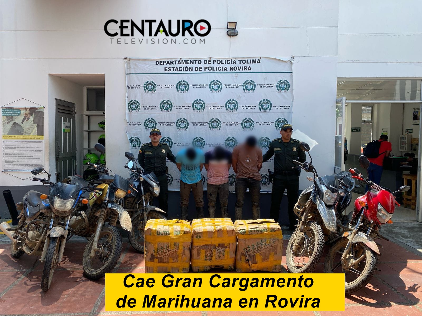 En medio de un cinematográfico operativo, la policía tolima incautan cargamento de marihuana en vías terciarias del municipio de Rovira.